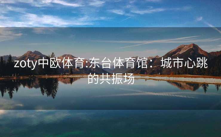 zoty中欧体育:东台体育馆：城市心跳的共振场