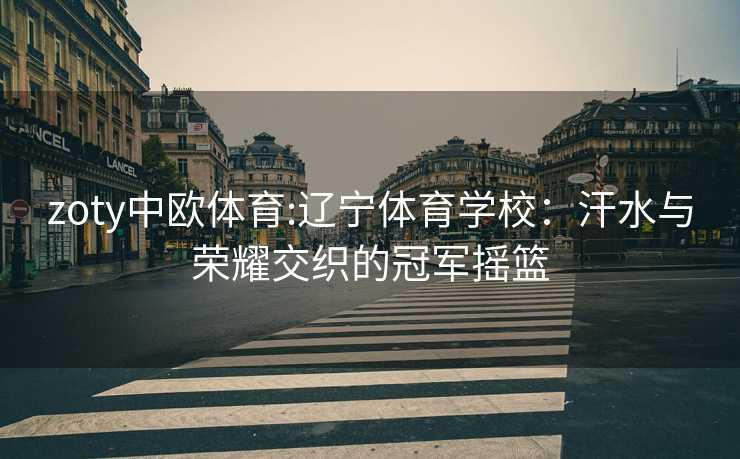 zoty中欧体育:辽宁体育学校：汗水与荣耀交织的冠军摇篮